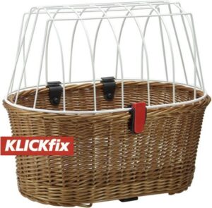 KlickFix Rixen & Kaul - Fietsmand voor honden - Achter - Achter - 40 l - Bruin