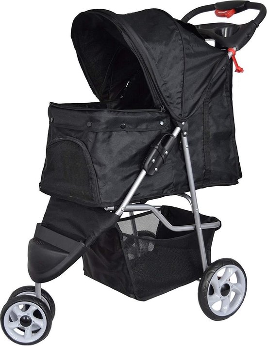 Belle Vous Dieren Buggy Wandelwagen voor Katten en Honden - 50kg Draagcapaciteit - Makkelijk op