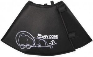 Comfy cone hondenkap zwart m 30-38 cm - 20 cm hoog
