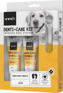 Animigo Tandpasta voor Honden - Eetbare Natuurlijke Tandpasta - 200g - Met tandenborstel