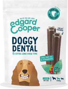 Edgard & Cooper Doggy Dental Sticks Aardbei & Frisse Muntolie