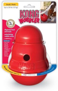 Kong Wobbler - Hondenspeelgoed - Rood - S - 15 x 11 cm