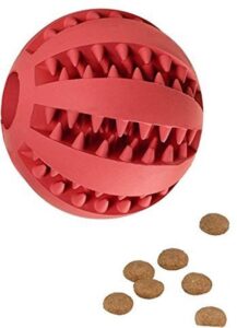 Langzame Voedingsbal - Hondenspeelgoed - Rood - 7 cm