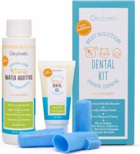 OxyFresh Pet Dental Kit - Tegen slechte adem en tandsteen bij honden en katten