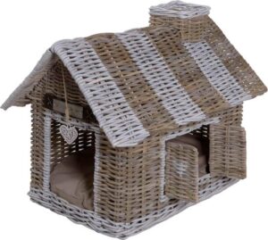 Happy-House Hondenmand - Kattenmand Huis Villa Riet - 42X62X59 CM