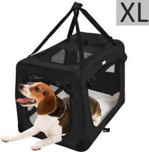 MC Star Hondenbench Reisbench Auto bench voor hond katten - Pet Carriers Dog Cat Puppy Travel Transport Bag - Zwart