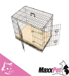 MaxxPet Hondenbench met Plaid - Zwart -76 x 48 x 53 cm