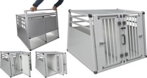 Nobby aluminium vervoersbox - dubbel - 88 x 92 x 68 cm