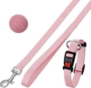 Hondenriem puppy - Karlie puppy set halsband met lijn roze