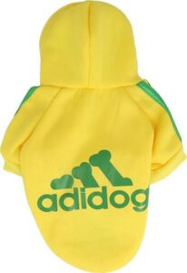 Adidog gele hoodie