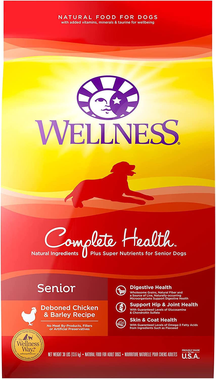 Wellness Complete Health Senior Droog Hondenvoer met granen, kip en gerst